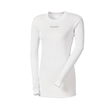 Women's White Long Sleeve Microsense™ Performance Base Layer